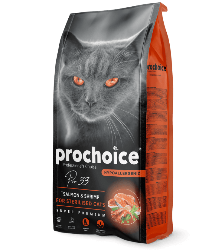 Prochoice - Pro 33 Salmon & Shrimp Sterilized 2kg-15kg