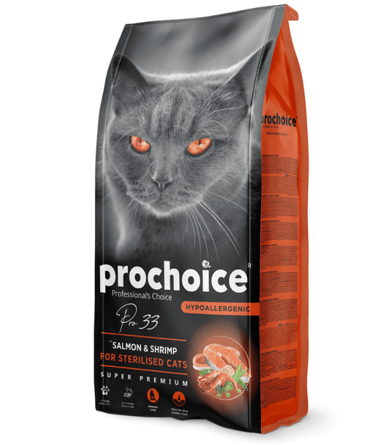 Prochoice - Pro 33 Salmon & Shrimp Sterilized 2kg-15kg