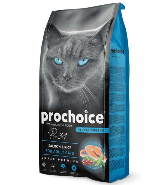 Prochoice - Pro 34 Salmon & Rice For Adult Cats 2kg-15kg
