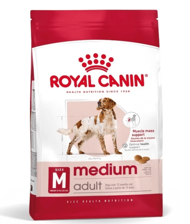 Royal Canin - Medium Adult Dry Dog Food 4kg - 15kg