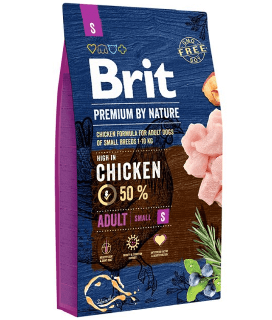 Brit Premium - By Nature Adult Chicken, Joint Support, Adult Small Breed Dry Dog Food - 3kg - 8kg