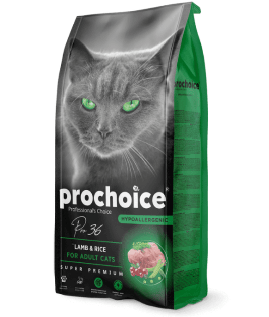 Prochoice - Pro 36 Lamb & Rice For Adult Cats 2kg-15kg