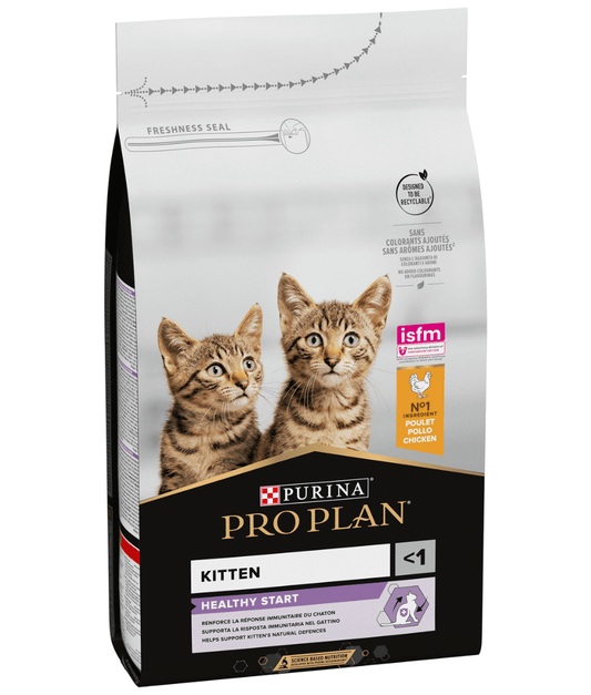 Purina - Pro Plan, Kitten Healthy Start Dry Cat Food with Chicken - 0.4kg - 1.5kg - 3kg
