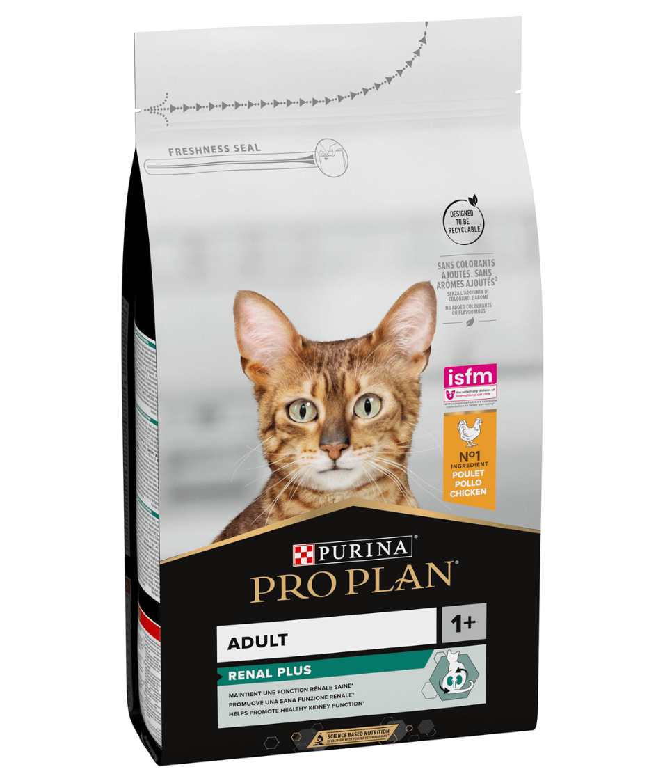 Purina - Pro Plan, Adult Renal Plus Everyday Dry Cat Food with Chicken - 1.5kg - 10kg
