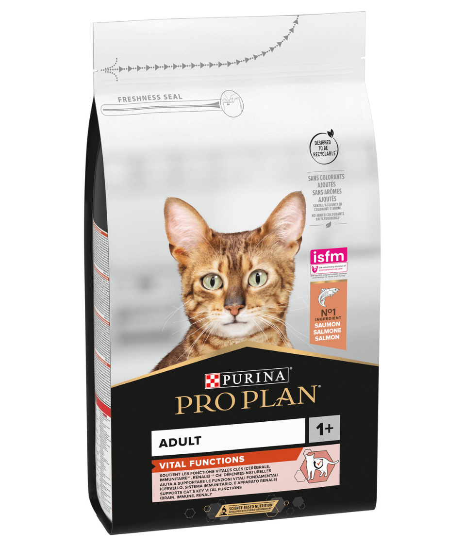 Purina - Pro Plan, Adult Vital Functions Everyday Dry Cat Food with Salmon 1.5kg