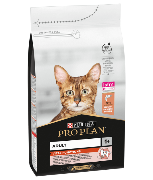 Purina - Pro Plan, Adult Vital Functions Everyday Dry Cat Food with Salmon 1.5kg