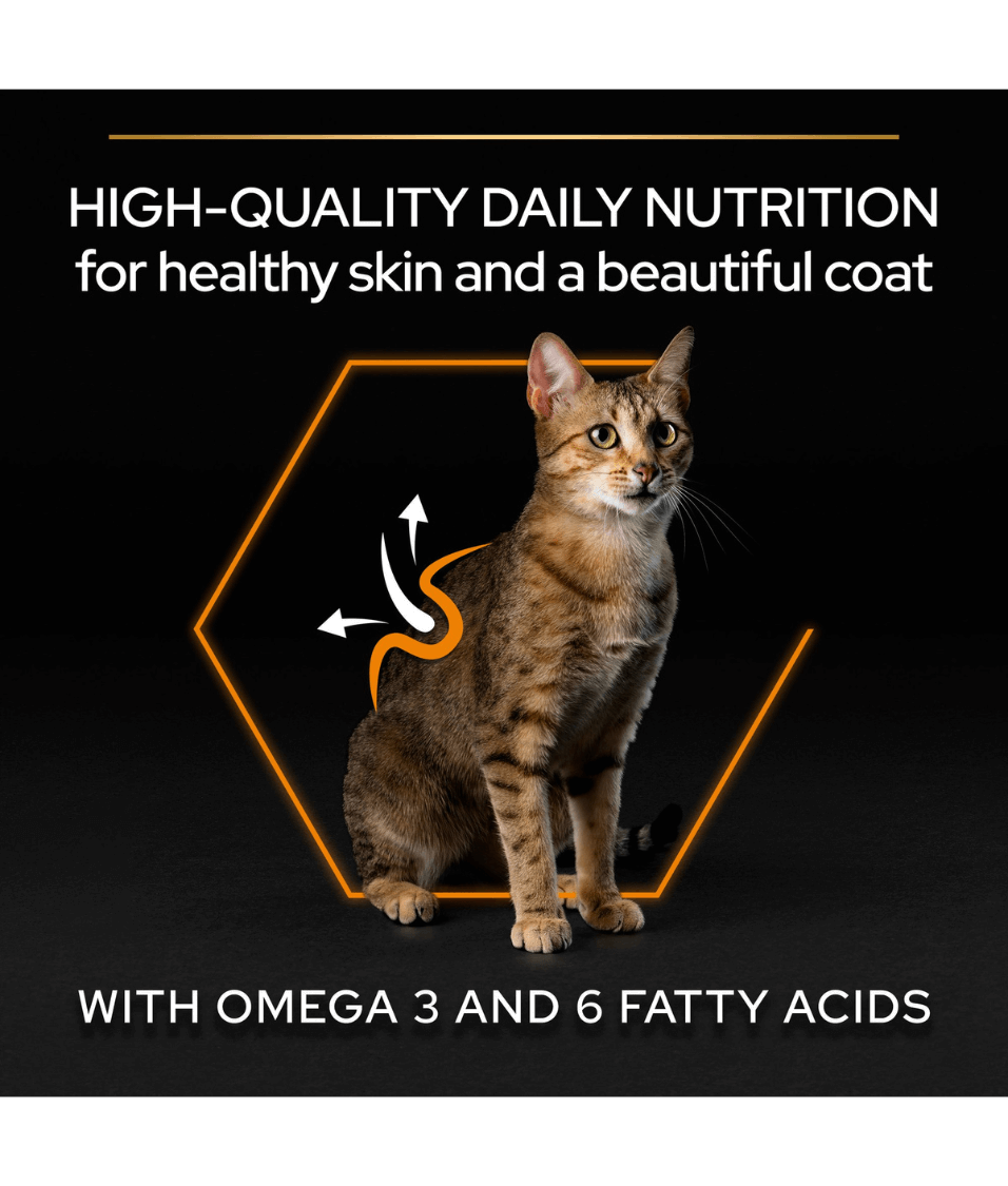 Purina - Pro Plan, Adult Derma Care Cat Food with Salmon - Skin & Coat Health & Hairball Control – 1.5kg