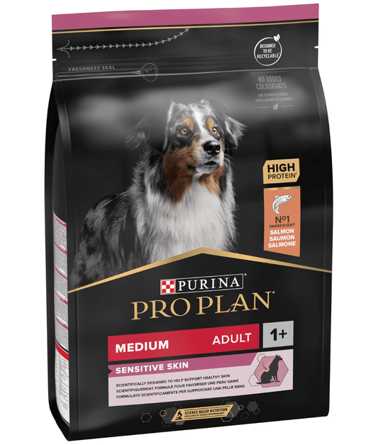 Purina - Pro Plan, Sensitive Skin Medium Adult, Dry Dog food with Salmon 3kg
