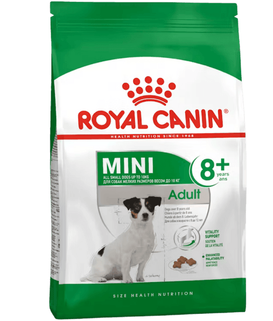 Royal Canin - Mini Adult 8+, Chicken, Senior Mini Breed Dry Dog Food - 2 kg