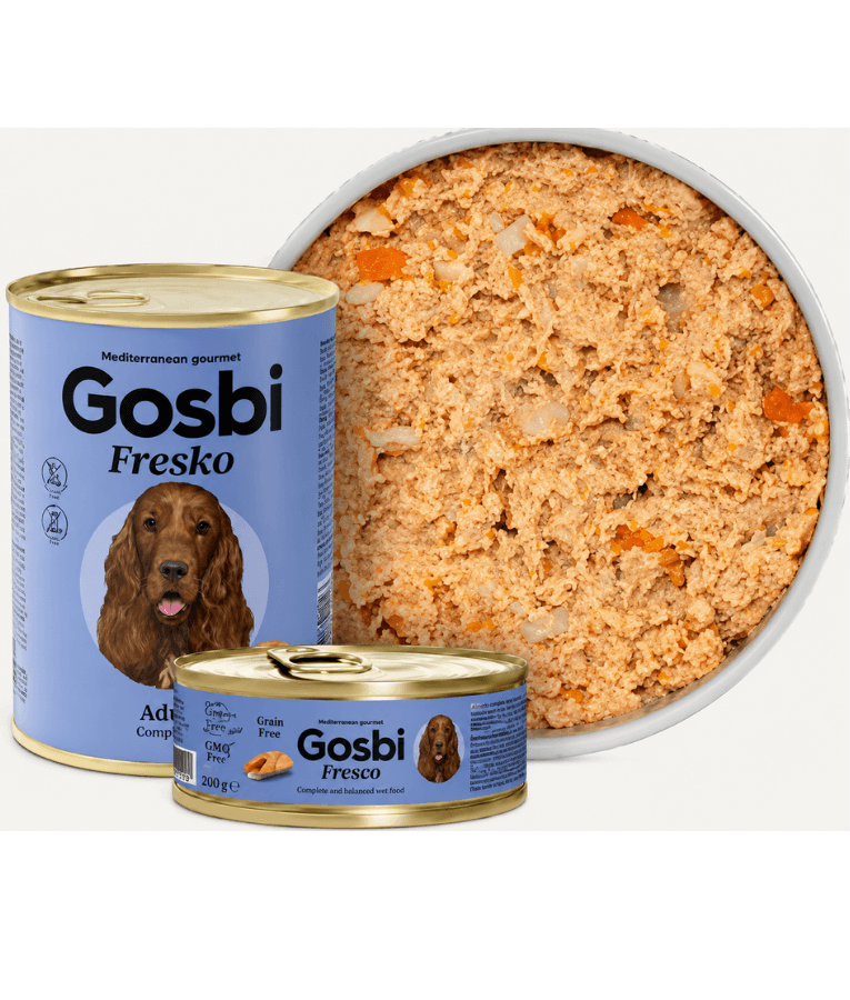 Gosbi - Fresko, Grain-Free Salmon Senior Complementary Wet Dog Food – Hypoallergenic, Monoprotein, All-Natural 150g
