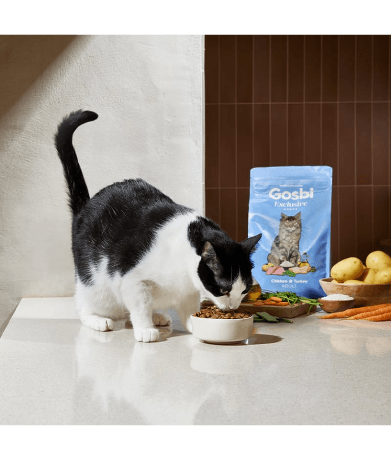 Gosbi - Exclusive, Chicken and Turkey Adult Dry Cat Food – Hair and Skin Support 1.5kg-6kg