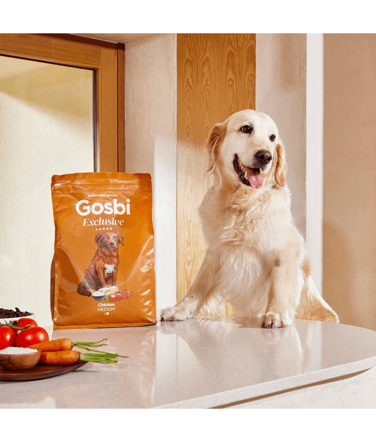 Gosbi - Exclusive, Hypoallergenic Chicken Adult Dry Dog Food For Medium Breeds 3kg-12kg