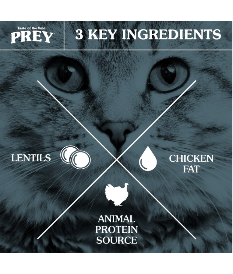 Taste of the Wild - Prey Turkey Formula, Grain-Free, Limited Ingredient, Junior & Adult Cat Dry Food - 2.72kg
