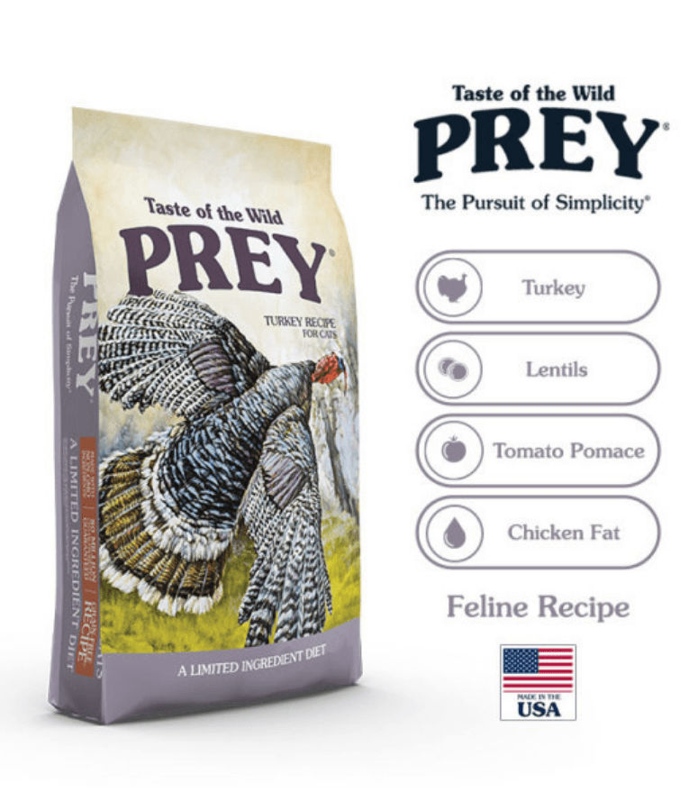 Taste of the Wild - Prey Turkey Formula, Grain-Free, Limited Ingredient, Junior & Adult Cat Dry Food - 2.72kg
