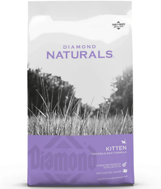 Diamond Naturals – Indoor Kitten & Nursing Mother Cat Food with Chicken – 3kg