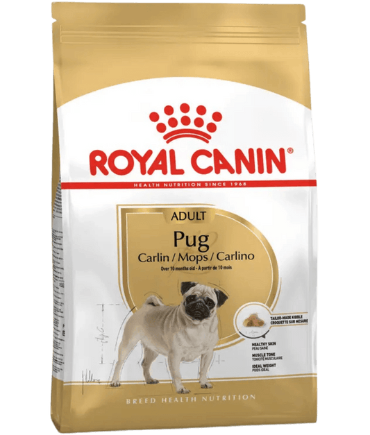 Royal Canin - Pug Adult, Skin Support, Muscle Tone, Adult & Senior Dogs, Small Breed, Dry Dog Food - 1.5 kg