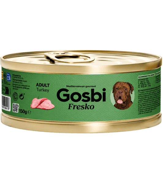 Gosbi - Fresko Grain-Free Turkey Adult Complementary Wet Dog Food - Joint Protection 150g-400g