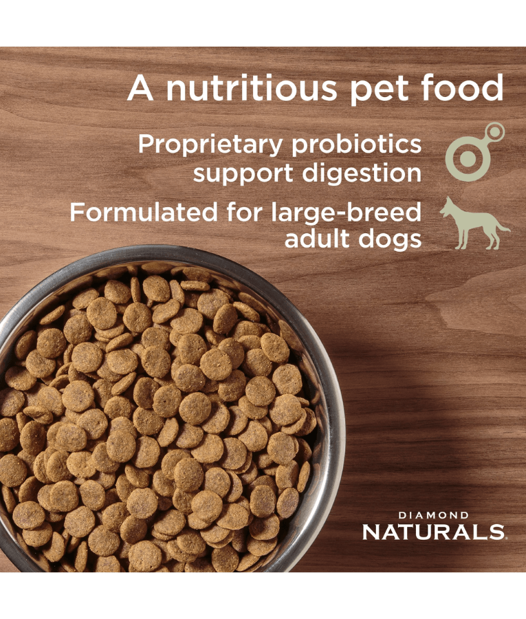 Diamond Naturals - Large Breed, Adult Dry Dog Food, With Lamb Meal & Rice Formula - 15kg