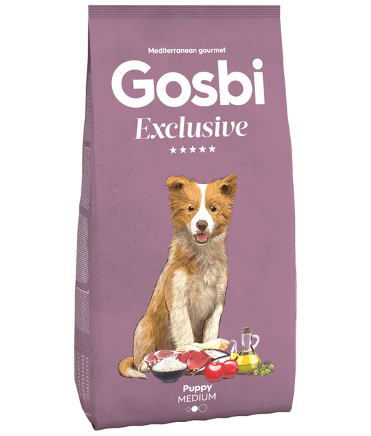 Gosbi - Exclusive, Hypoallergenic Chicken Puppy Dry Dog Food For Medium Breeds 3kg-12kg