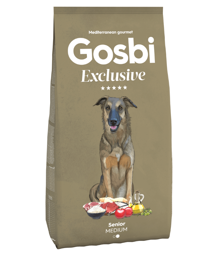 Gosbi - Exclusive, Hypoallergenic Chicken Senior Dry Dog Food For Medium and Large Breeds 3kg, 12kg