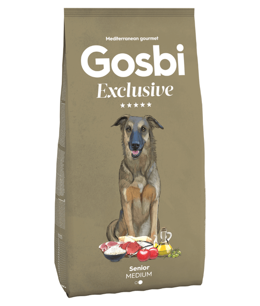 Gosbi - Exclusive, Hypoallergenic Chicken Senior Dry Dog Food For Medium and Large Breeds 3kg, 12kg