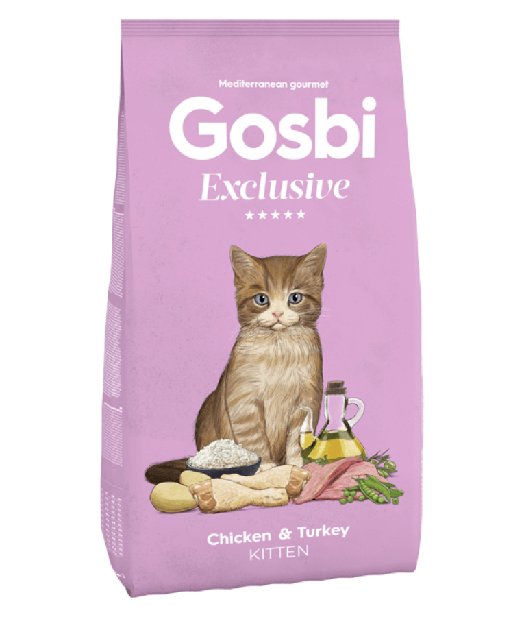 Gosbi - Exclusive, Chicken and Turkey Kitten Dry Cat Food – Growth Formula 1.5kg-6kg