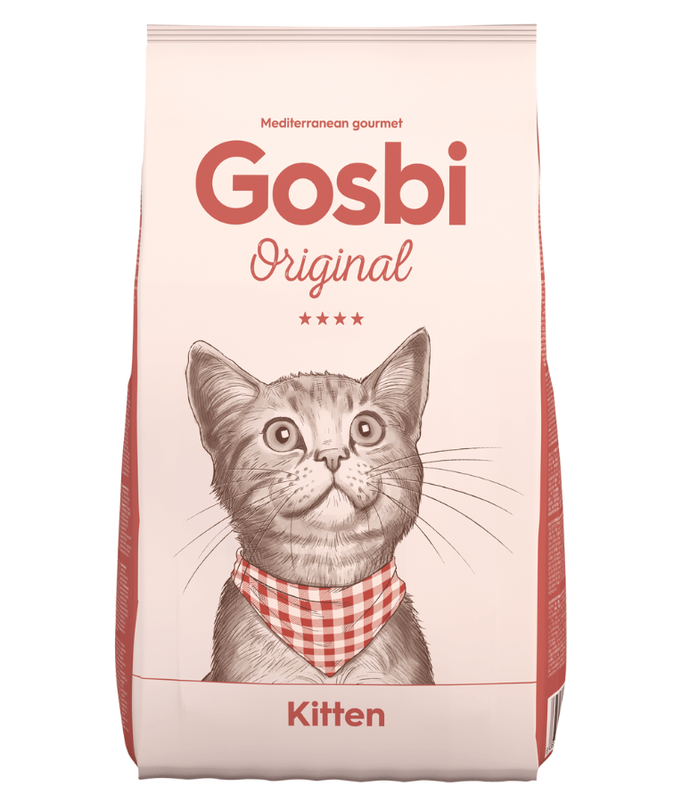 Gosbi - Original, Chicken, Salmon, and Tuna Kitten Dry Cat Food – Growth Formula 1kg-3kg
