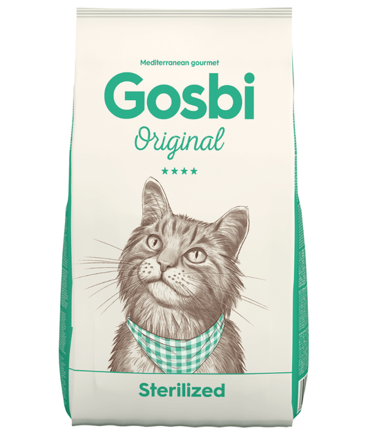 Gosbi - Original, Chicken, Salmon, and Tuna Adult Dry Cat Food – Sterilized, Hair and Skin Support 1kg-3kg-7kg