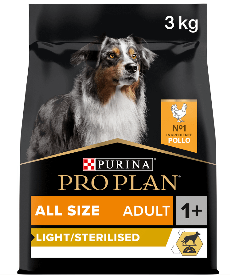 Purina - Pro Plan, Light Sterilized All Sizes Adult, Dry Dog food with Chicken 3kg-14kg