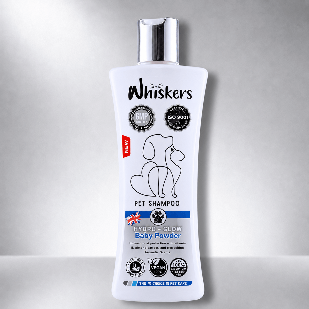 Whiskers Pet Shampoo – Baby Powder for Dogs & Cats