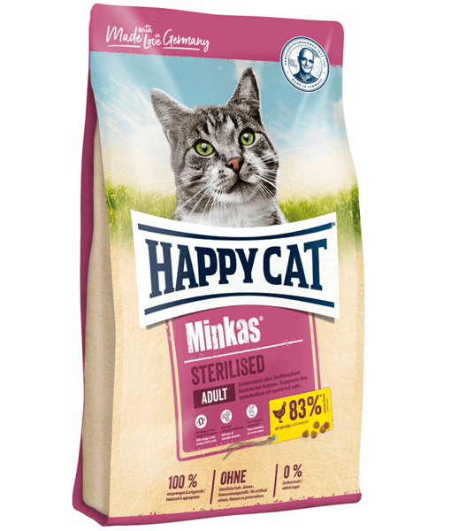 Happy Cat - Minkas Sterilised Poutlry 1.5kg - 4kg - 10 kg