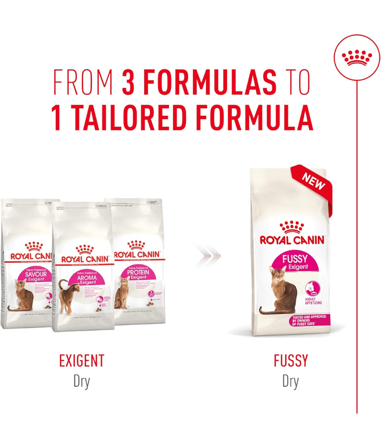 Royal Canin - Fussy Exigent Dry Cat Food- 0.4kg-2kg