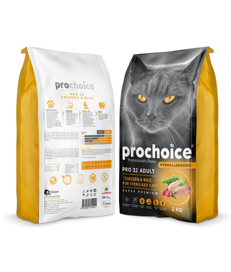 Prochoice - Pro 32 Chicken & Rice Sterilized 2kg-15kg