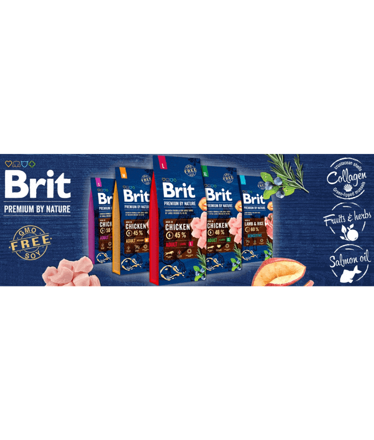 Brit Premium - By Nature Junior Chicken, Joint Support, Junior Small Breed Dry Dog Food - 3kg - 8kg