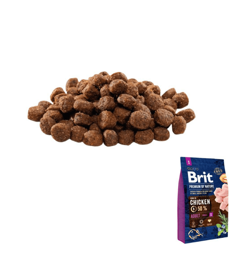 Brit Premium - By Nature Adult Chicken, Joint Support, Adult Small Breed Dry Dog Food - 3kg - 8kg