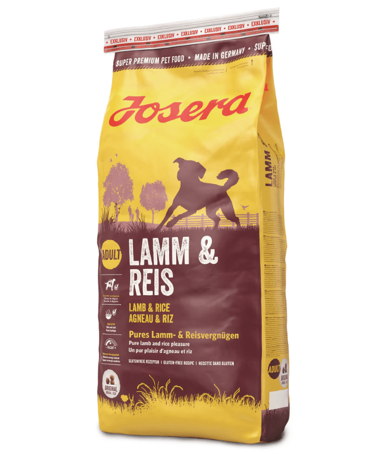 Josera - Lamb & Rice, Gluten-Free Monoprotein with Lamb, Low-Fat Sensitive Stomach Dry Dog Food for Adult All Breed Sizes - 900 g -12.5kg