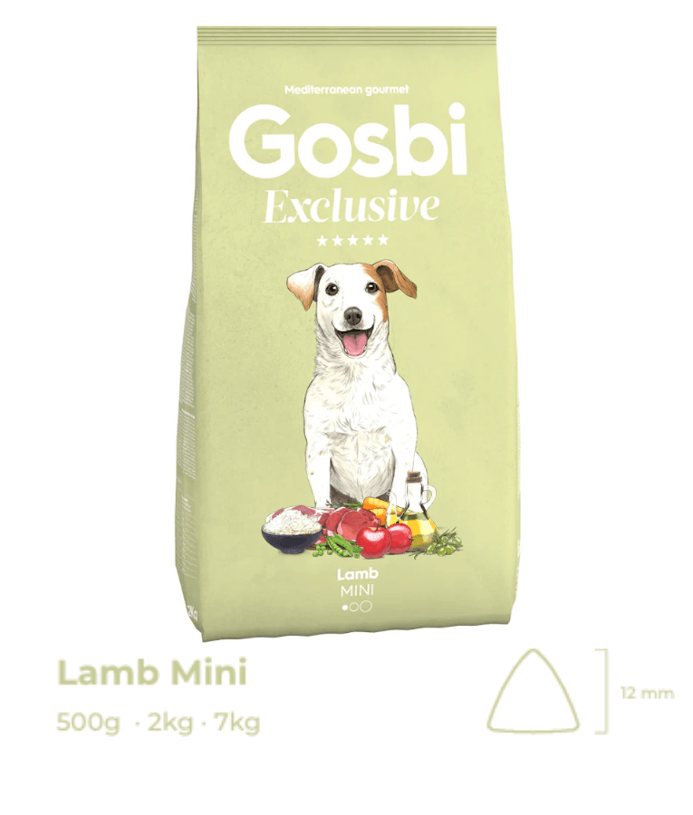 Gosbi - Exclusive, Hypoallergenic Lamb Adult Dry Dog Food For Mini and Small Breeds 2kg-7kg