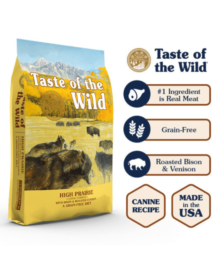 Taste of The Wild - High Prairie Adult- Roasted Bison & Venison  2kg- 12.2kg