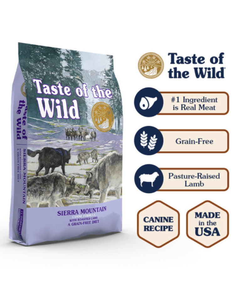 Taste of The Wild - Sierra Mountain Adult- Roasted Lamb 2kg - 12.2kg