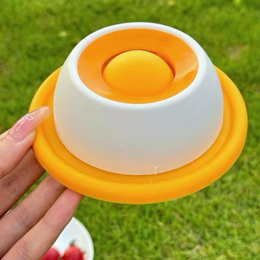 Egg-Shaped Non-Slip Silicone Pet Bowl