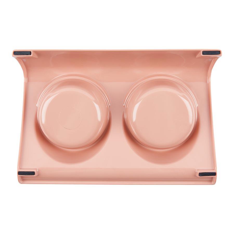 Non-Slip Double Bowl Feeding Tray