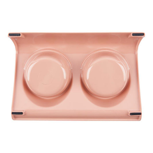 Non-Slip Double Bowl Feeding Tray