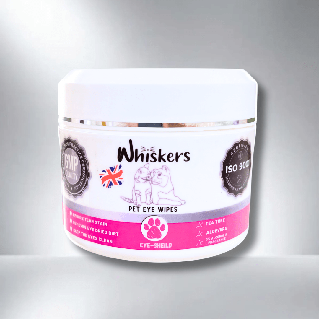 Whiskers Eye Wipes – Tear Stain Care for Dogs & Cats
