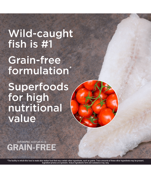 Diamond Naturals - Grain Free, Wild Caught Whitefish and Sweet Potato, All Life Stages Dry Dog Food - 2.27 Kg - 12.7 Kg