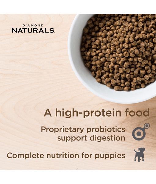 Diamond Naturals - Small & Medium Breed, Puppy Dry Dog Food, With Chicken - 2kg