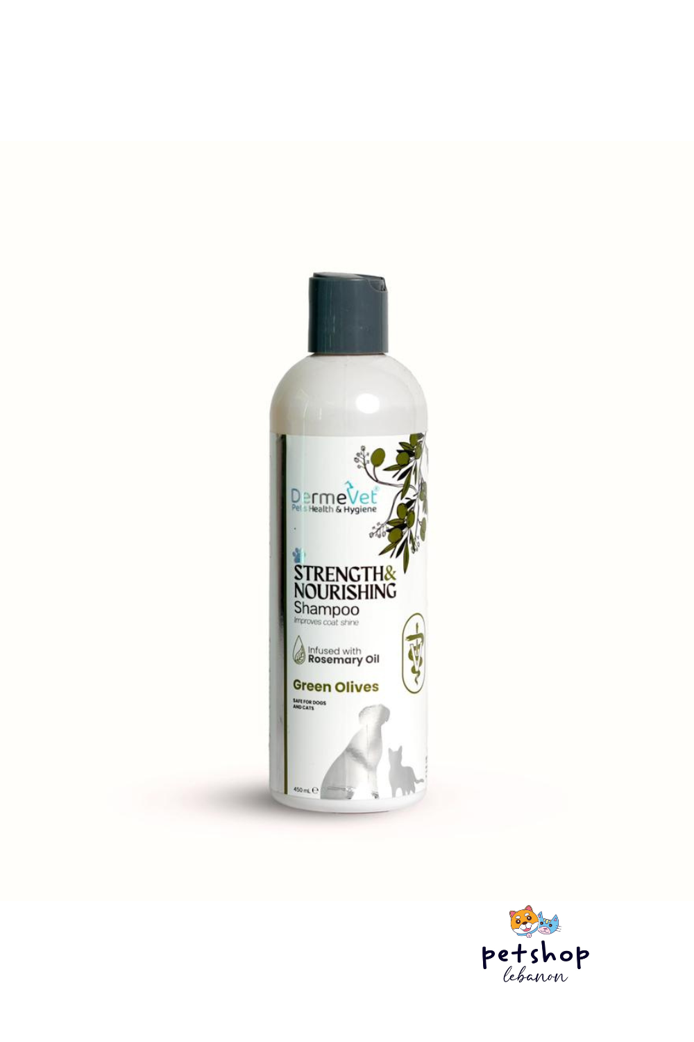 Dermevet Strength &amp; Nourishing Shampoo – Green Olives