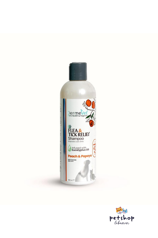 Dermevet Flea &amp; Tick Relief Shampoo – Peach &amp; Papaya
