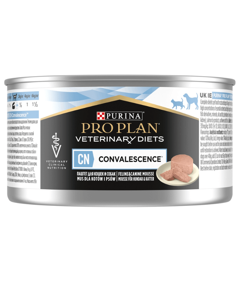 Purina - Pro Plan, Veterinary Diets, CN Convalescence Wet Food for Cats & Dogs, High-Energy Recovery Mousse - 195g