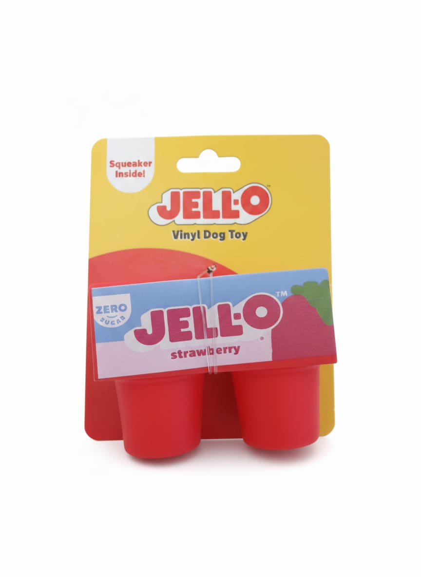 Jell-O Strawberry Squeaky