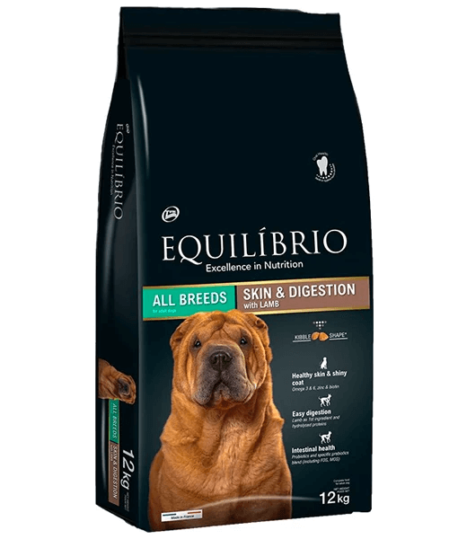 Equilibrio - Skin & Digestion, Lamb Adult Dry Dog Food - 2kg, 12kg